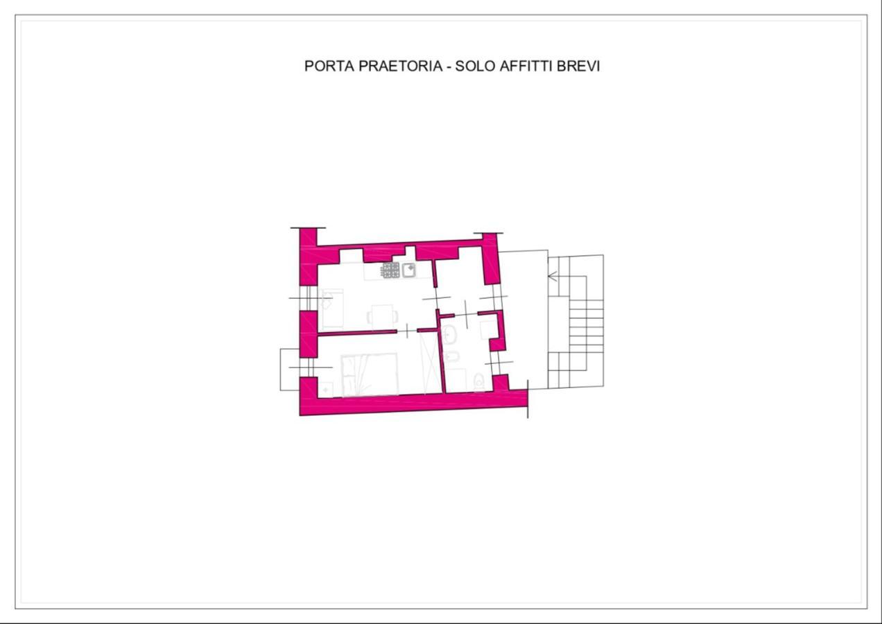 Appartamento Porta Praetoria - Affitti Brevi Italia Aosta Exteriör bild